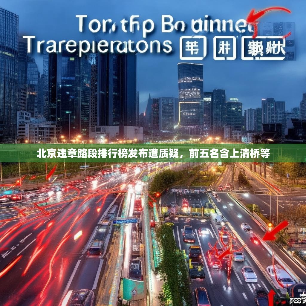 北京违章路段排行榜发布遭质疑，前五名含上清桥等