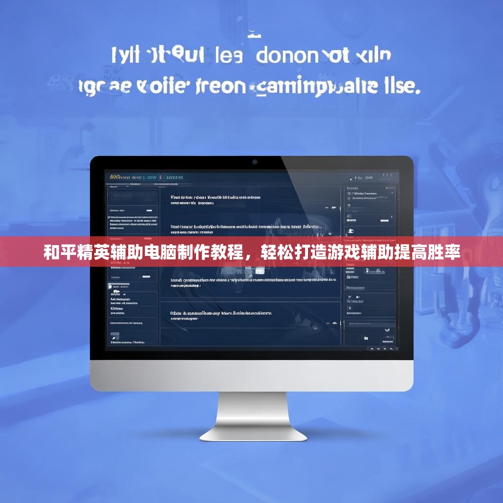 和平精英辅助电脑制作教程,轻松打造游戏辅助提高胜率