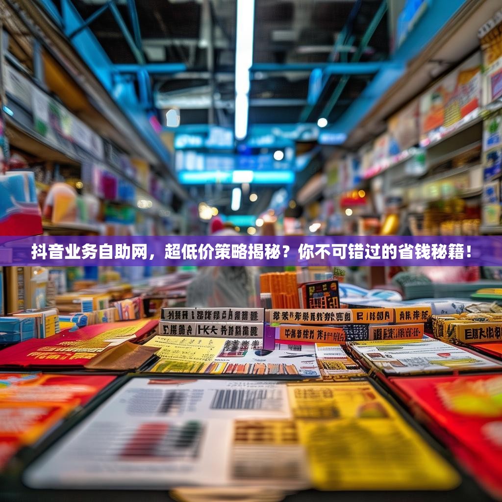 抖音业务自助网,超低价策略揭秘?你不可错过的省钱秘籍!