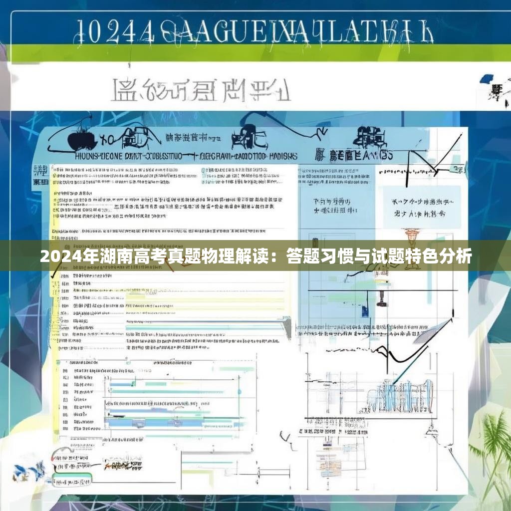 2024年湖南高考真题物理解读:答题习惯与试题特色分析