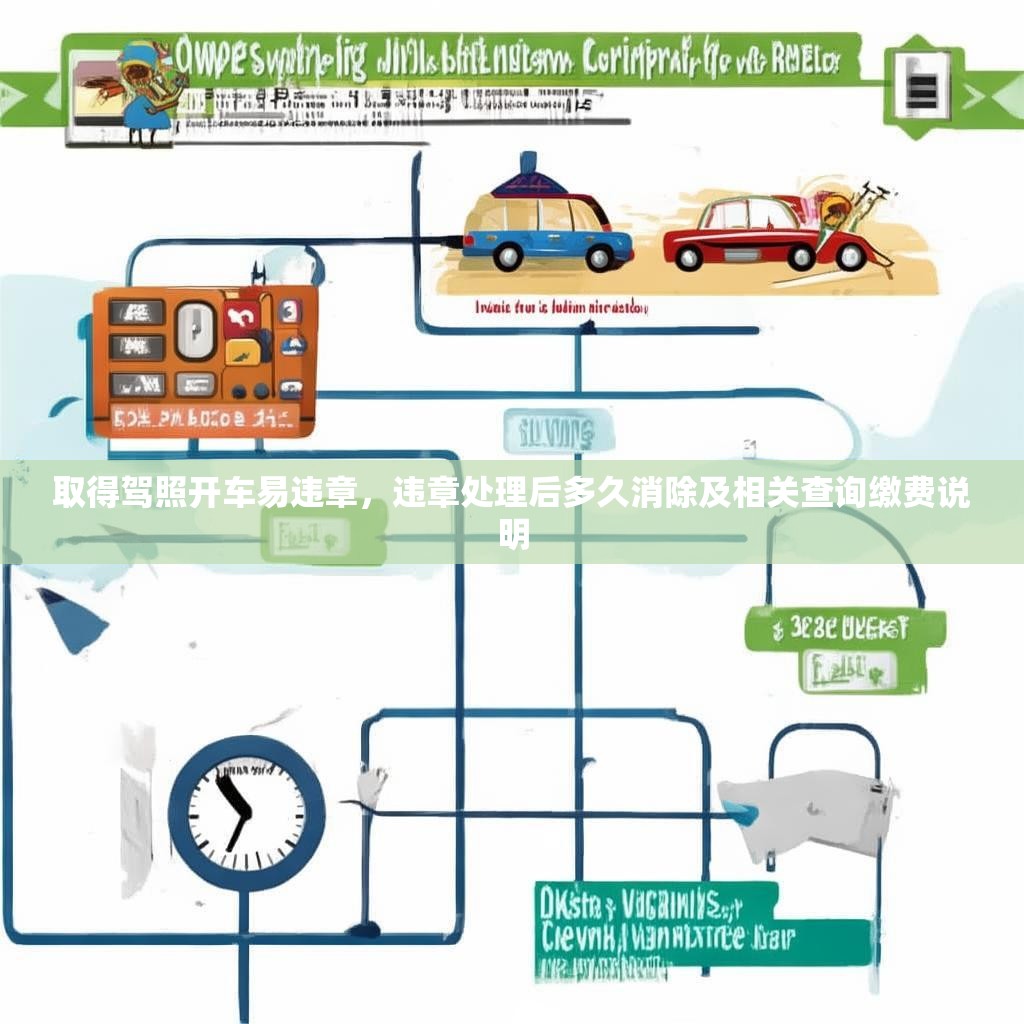取得驾照开车易违章，违章处理后多久消除及相关查询缴费说明