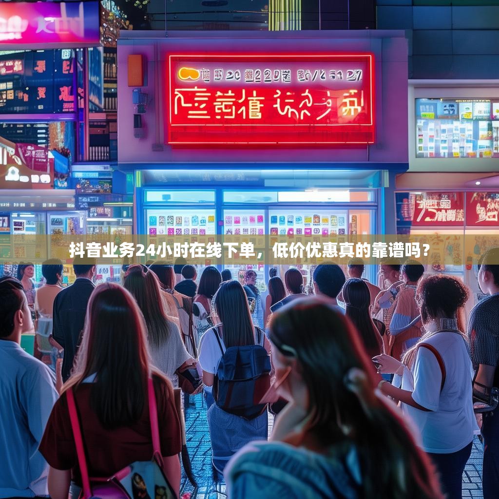 抖音业务24小时在线下单，低价优惠真的靠谱吗？
