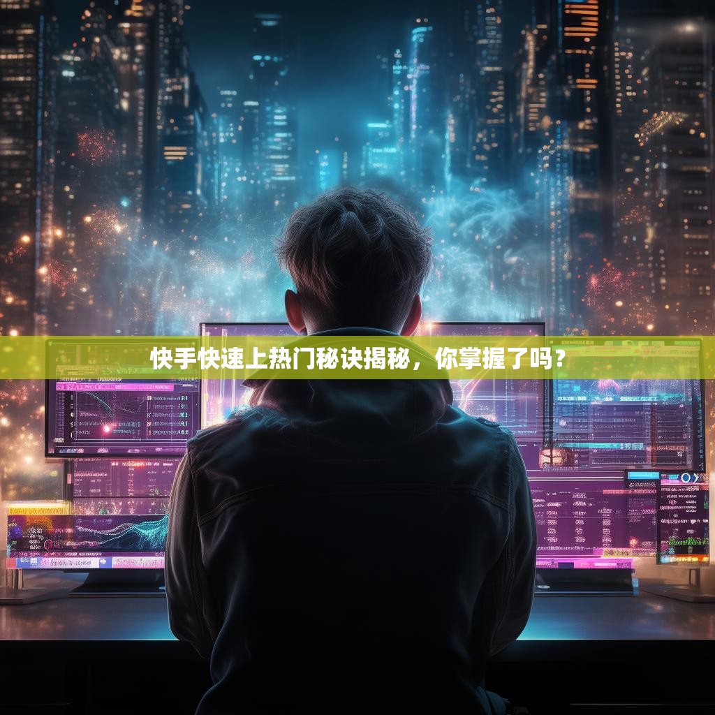 快手快速上热门秘诀揭秘,你掌握了吗?