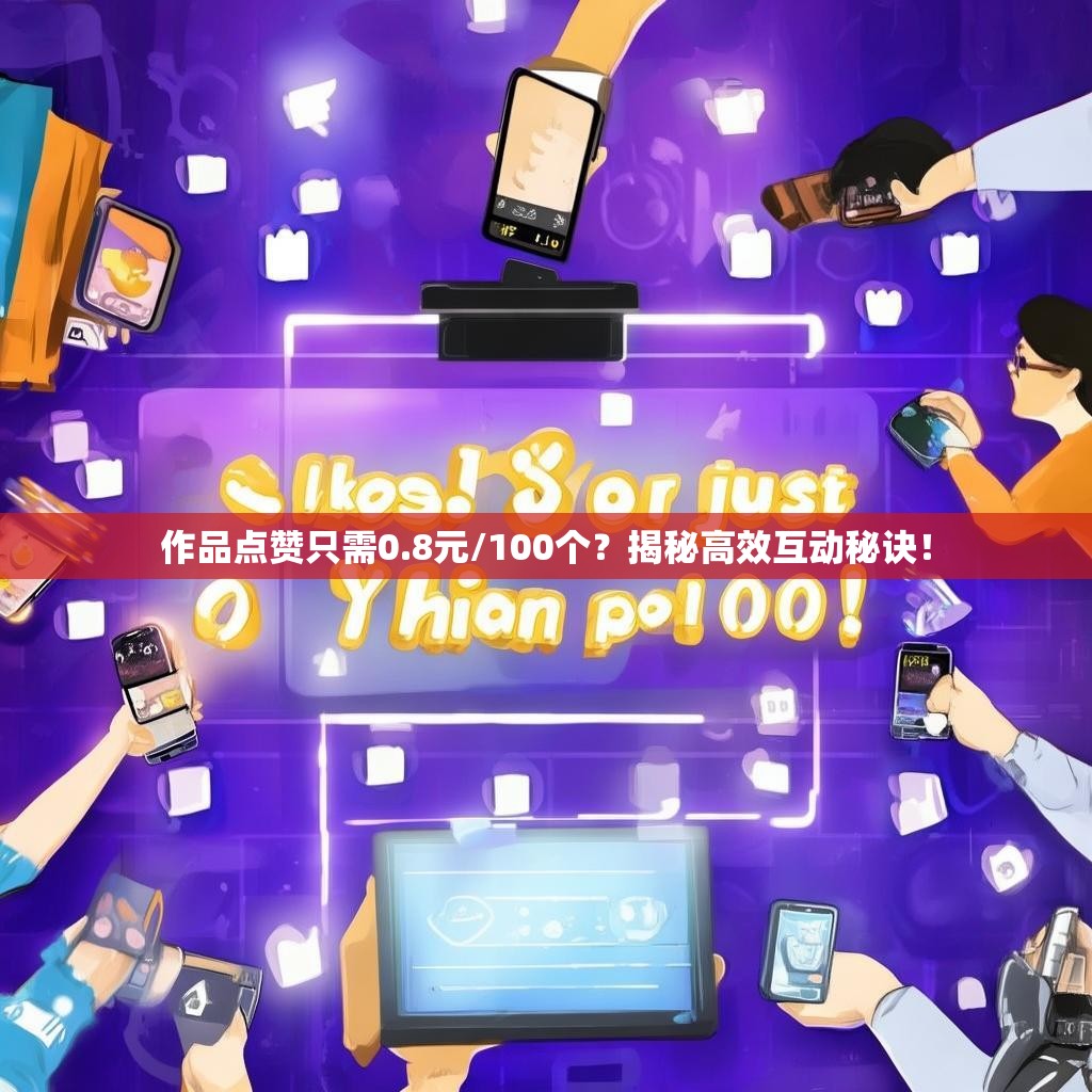 作品点赞只需0.8元/100个?揭秘高效互动秘诀!