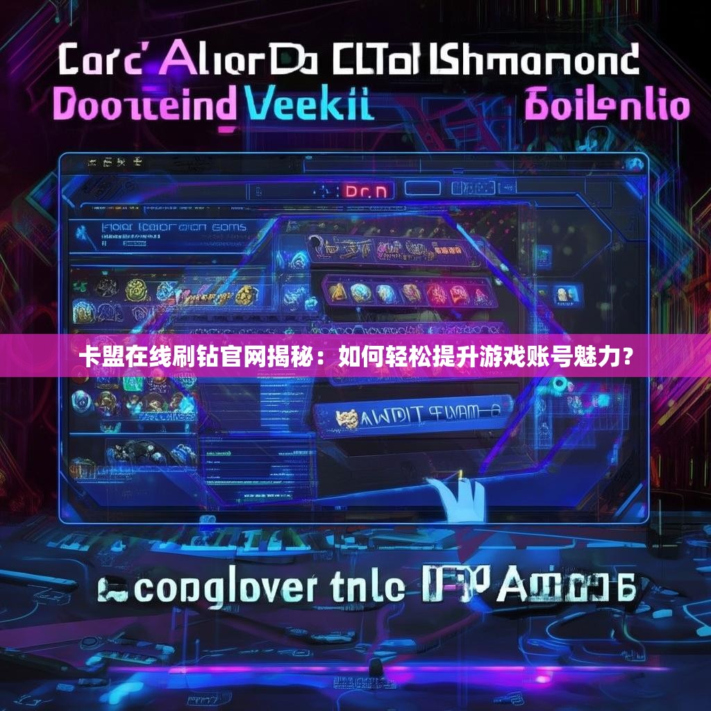 卡盟在线刷钻官网揭秘:如何轻松提升游戏账号魅力?