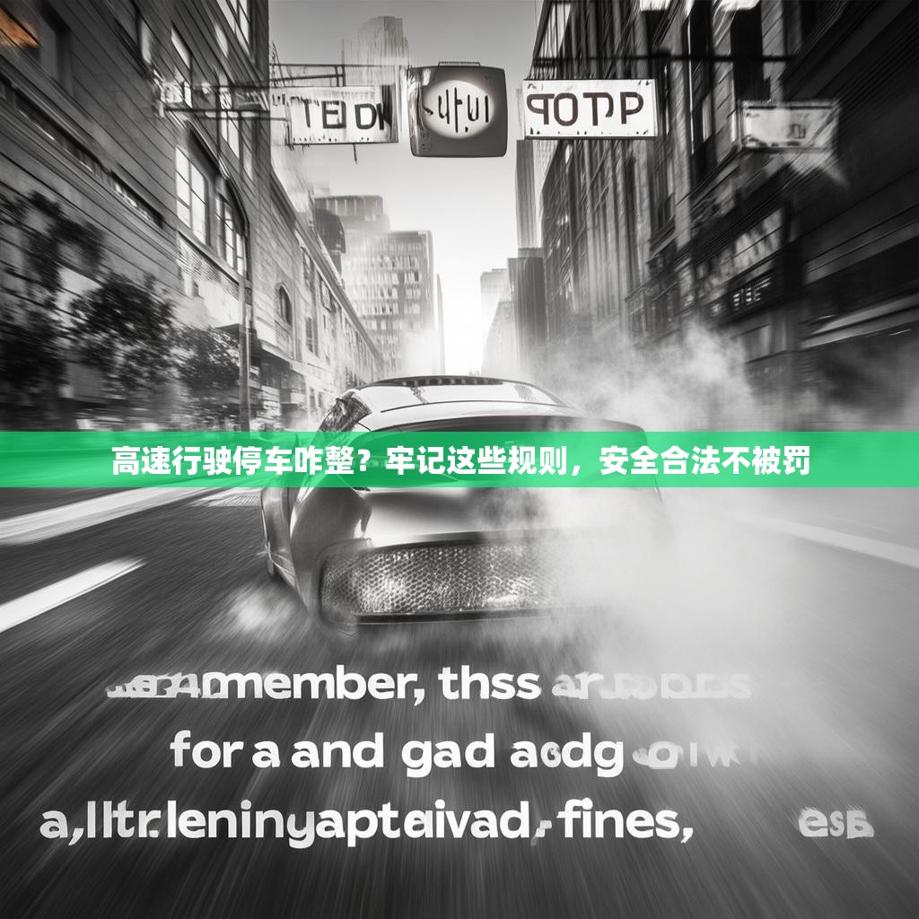 高速行驶停车咋整？牢记这些规则，安全合法不被罚
