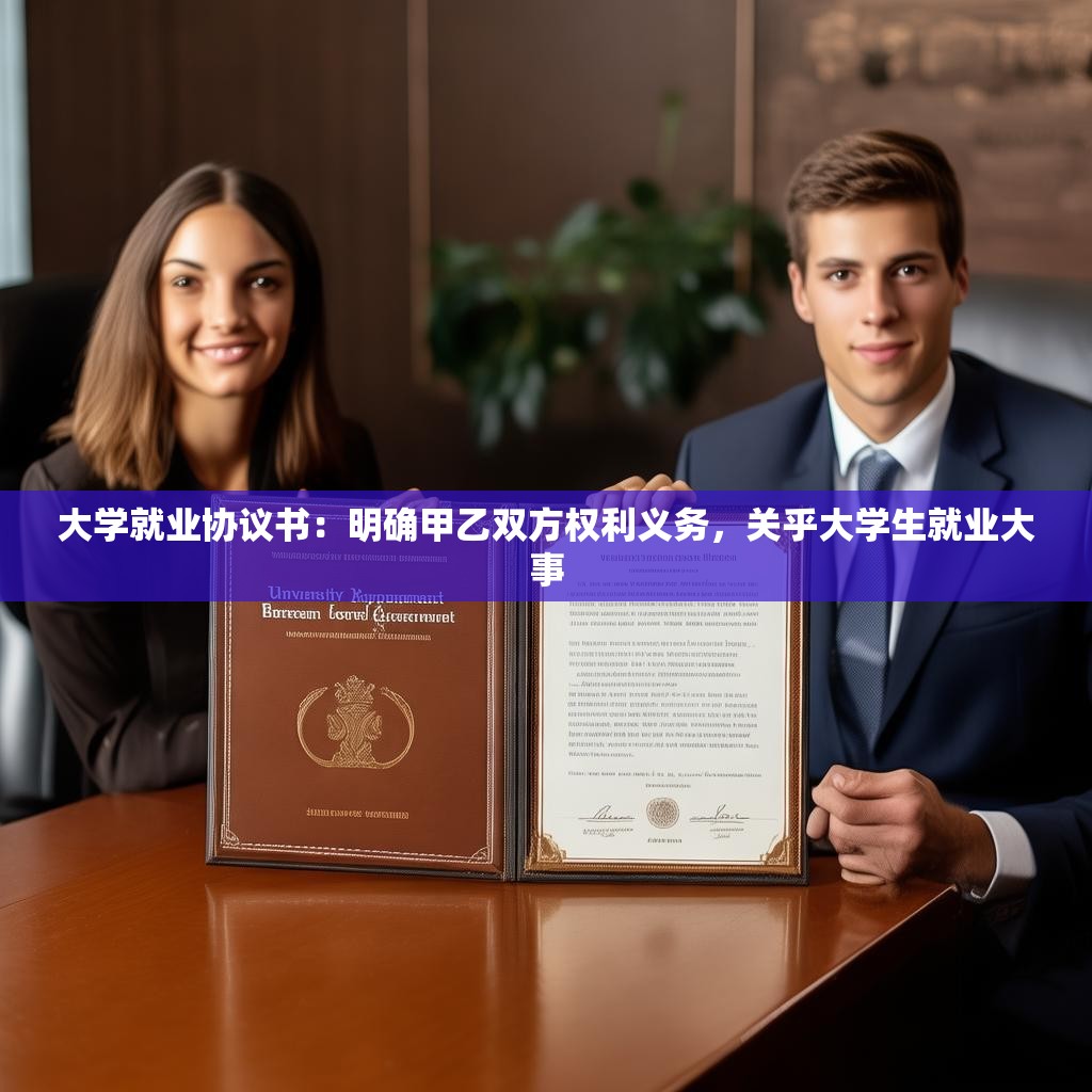 大学就业协议书：明确甲乙双方权利义务，关乎大学生就业大事