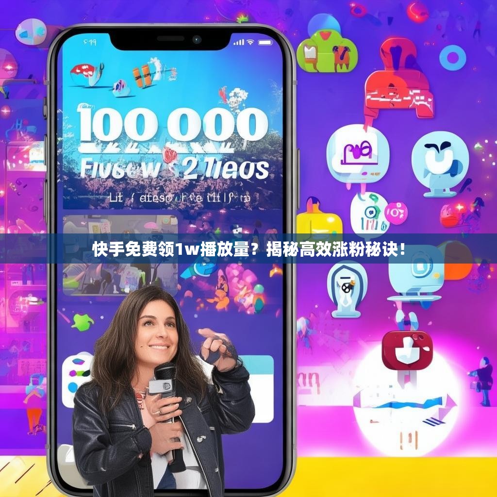 快手免费领1w播放量？揭秘高效涨粉秘诀！