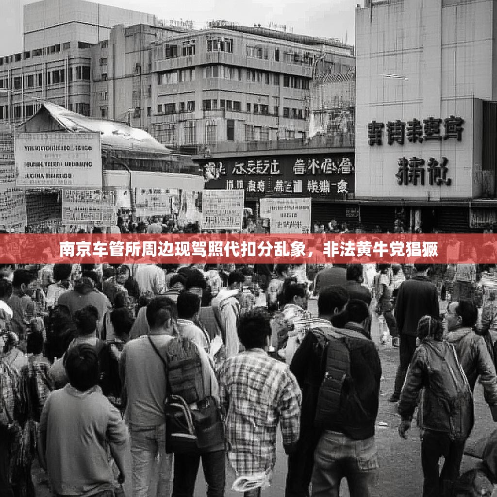 南京车管所周边现驾照代扣分乱象，非法黄牛党猖獗