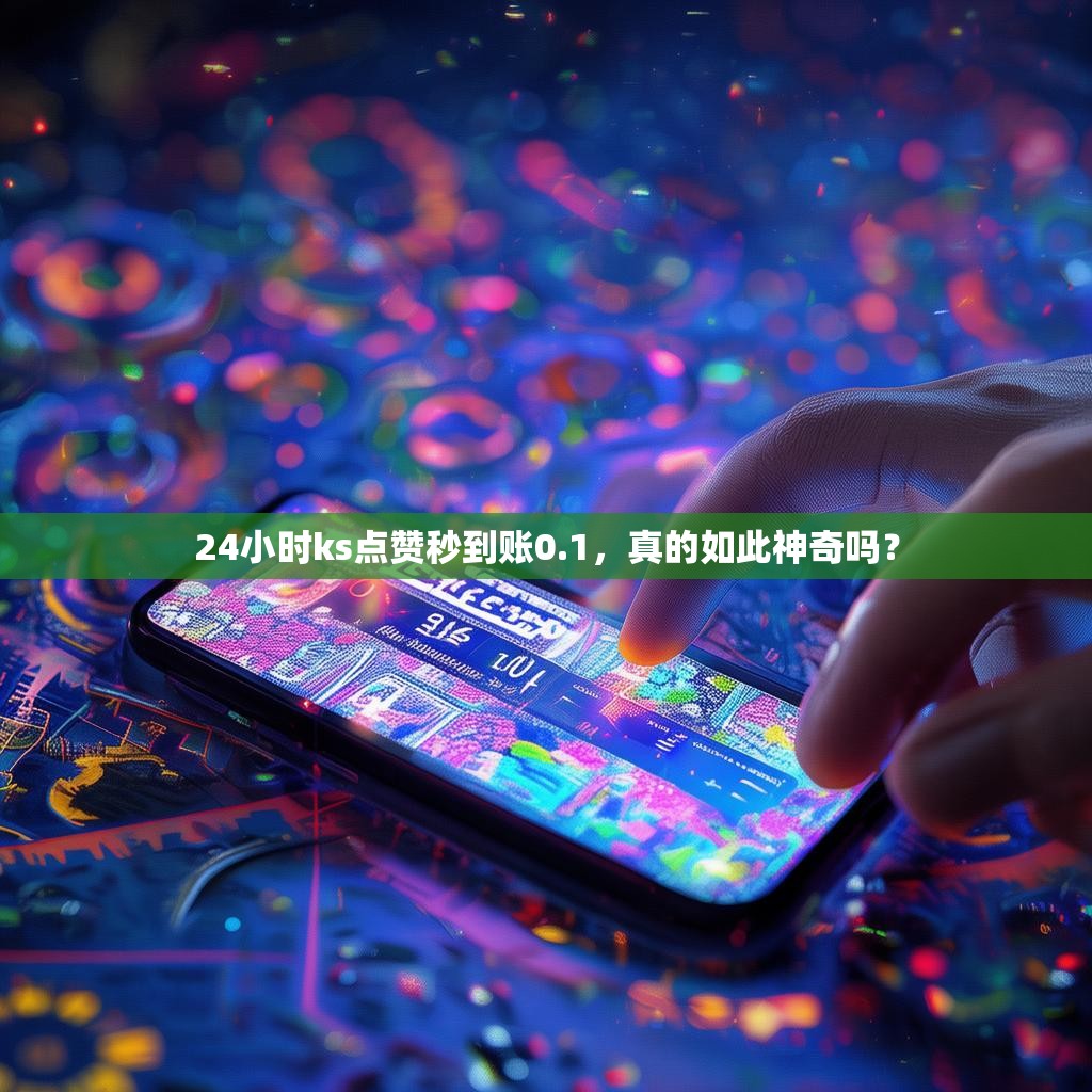 24小时ks点赞秒到账0.1，真的如此神奇吗？