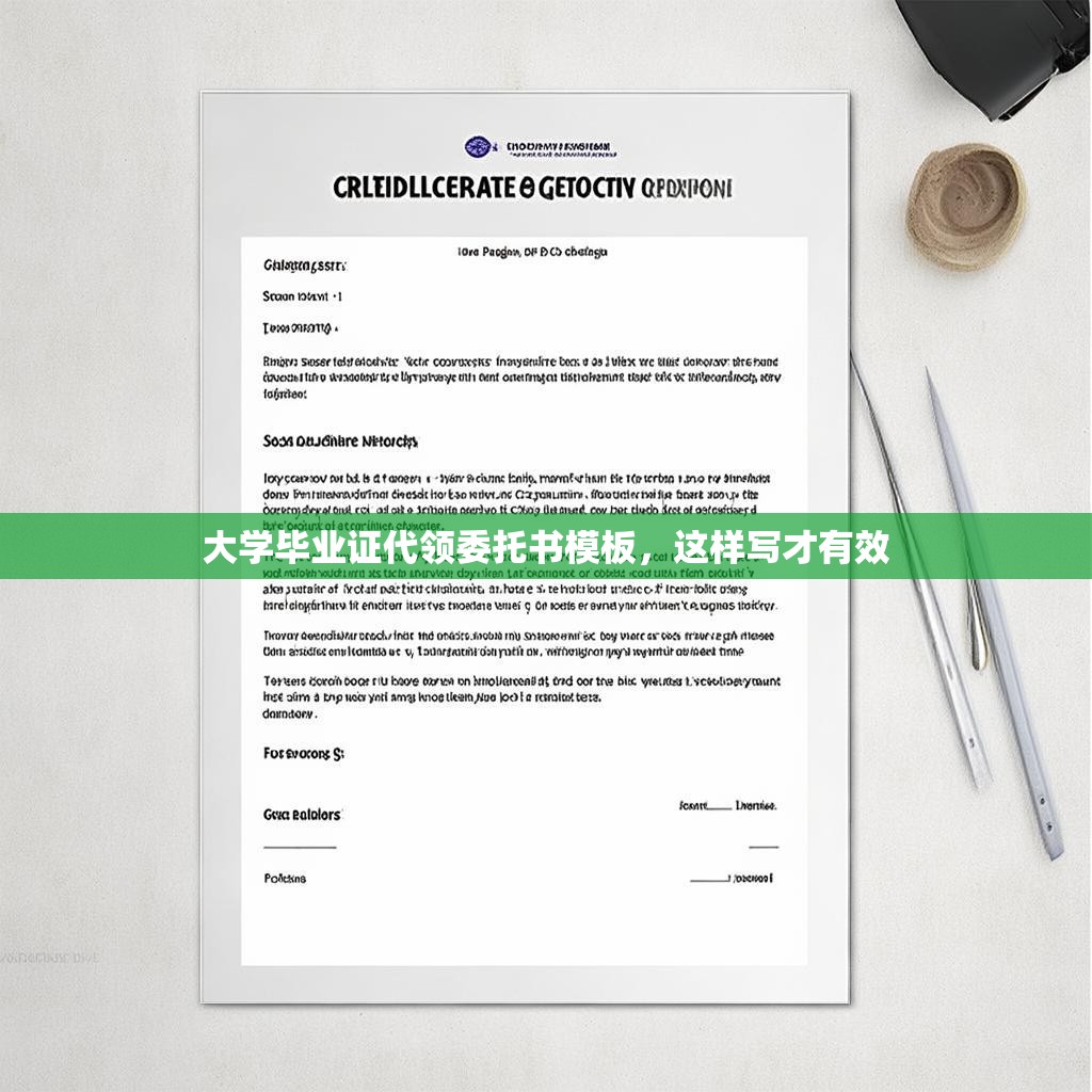 大学毕业证代领委托书模板，这样写才有效