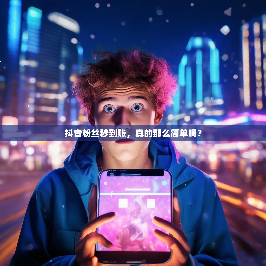 抖音粉丝秒到账，真的那么简单吗？