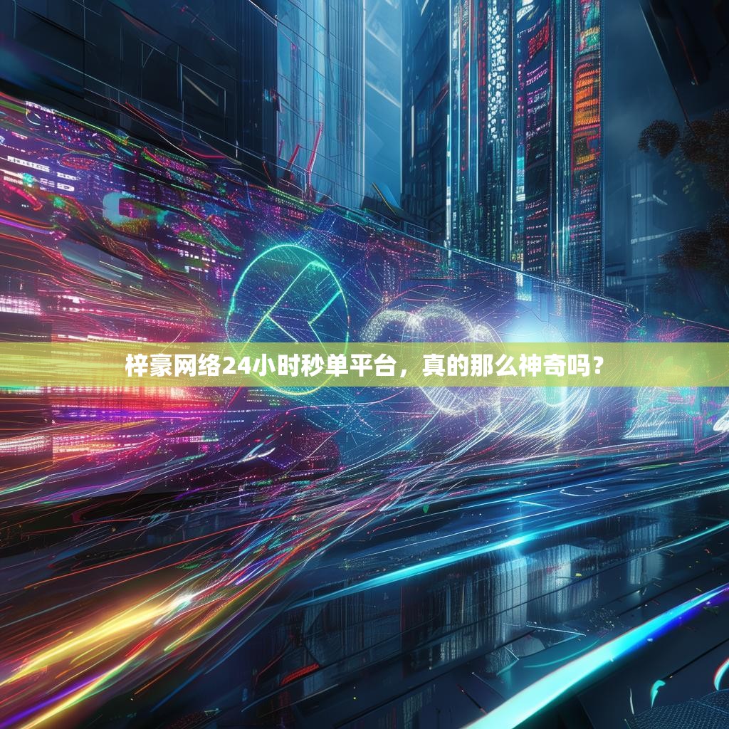 梓豪网络24小时秒单平台，真的那么神奇吗？