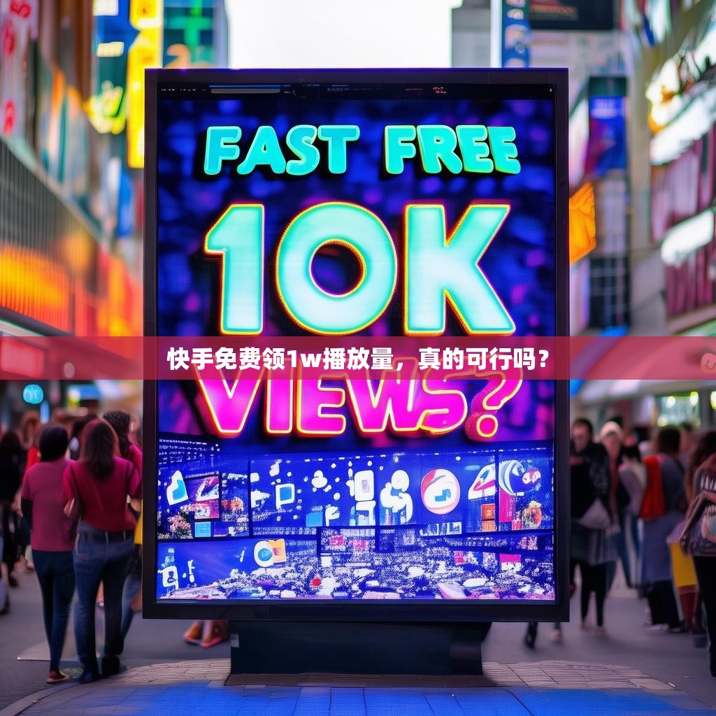 快手免费领1w播放量，真的可行吗？