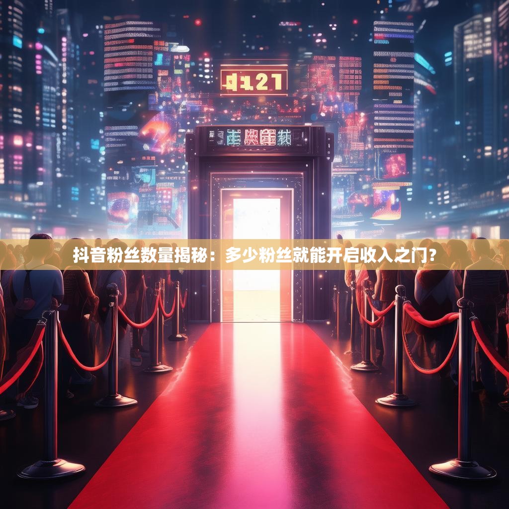 抖音粉丝数量揭秘：多少粉丝就能开启收入之门？