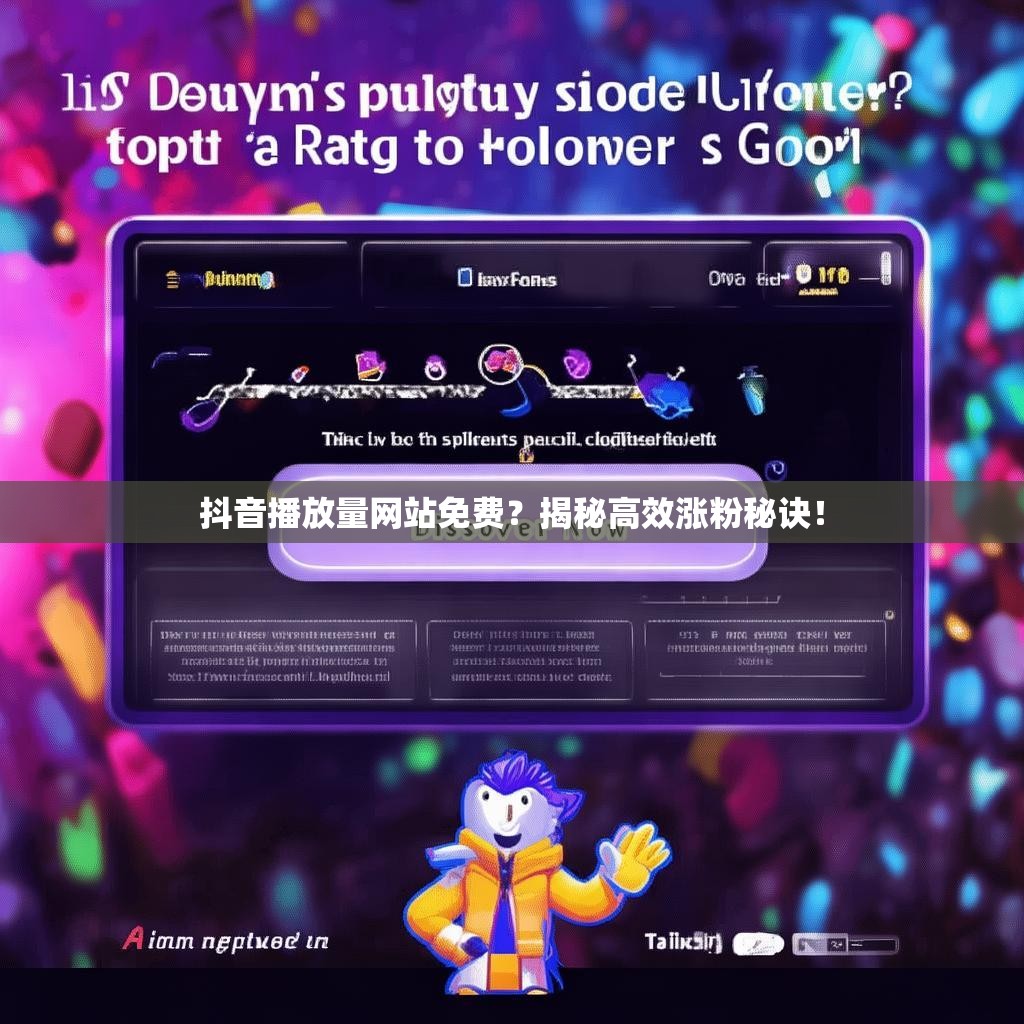 抖音播放量网站免费?揭秘高效涨粉秘诀!