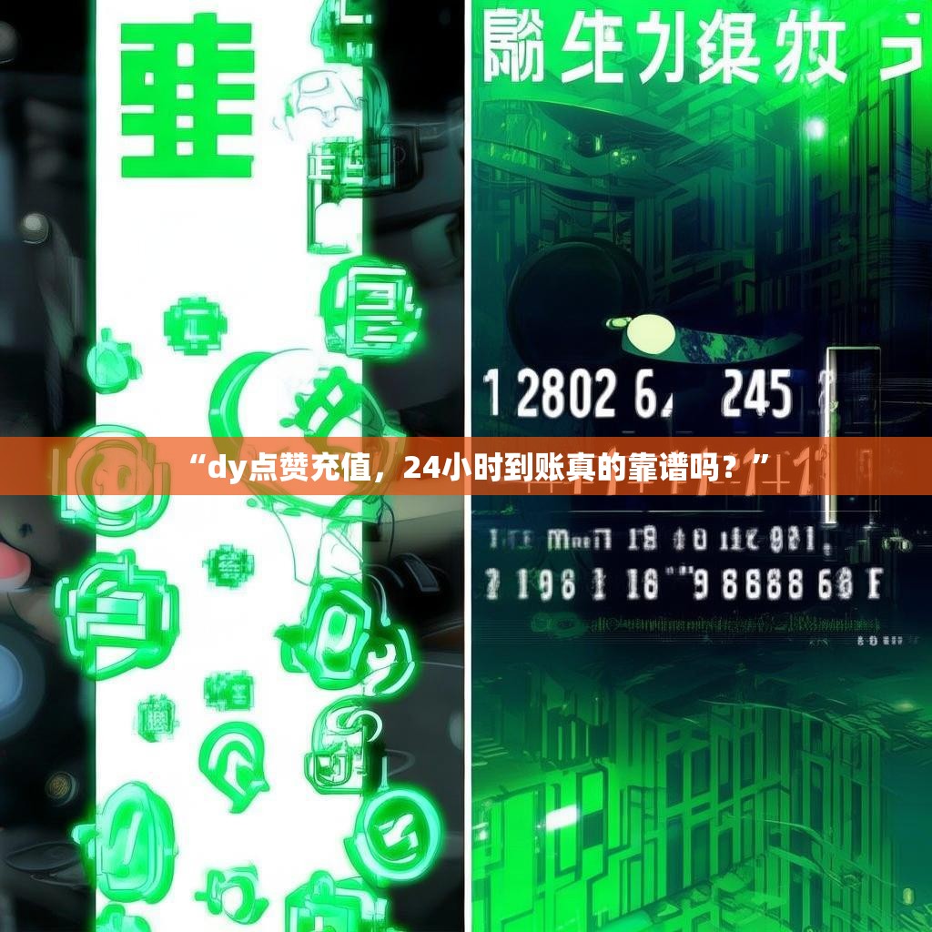 “dy点赞充值，24小时到账真的靠谱吗？”