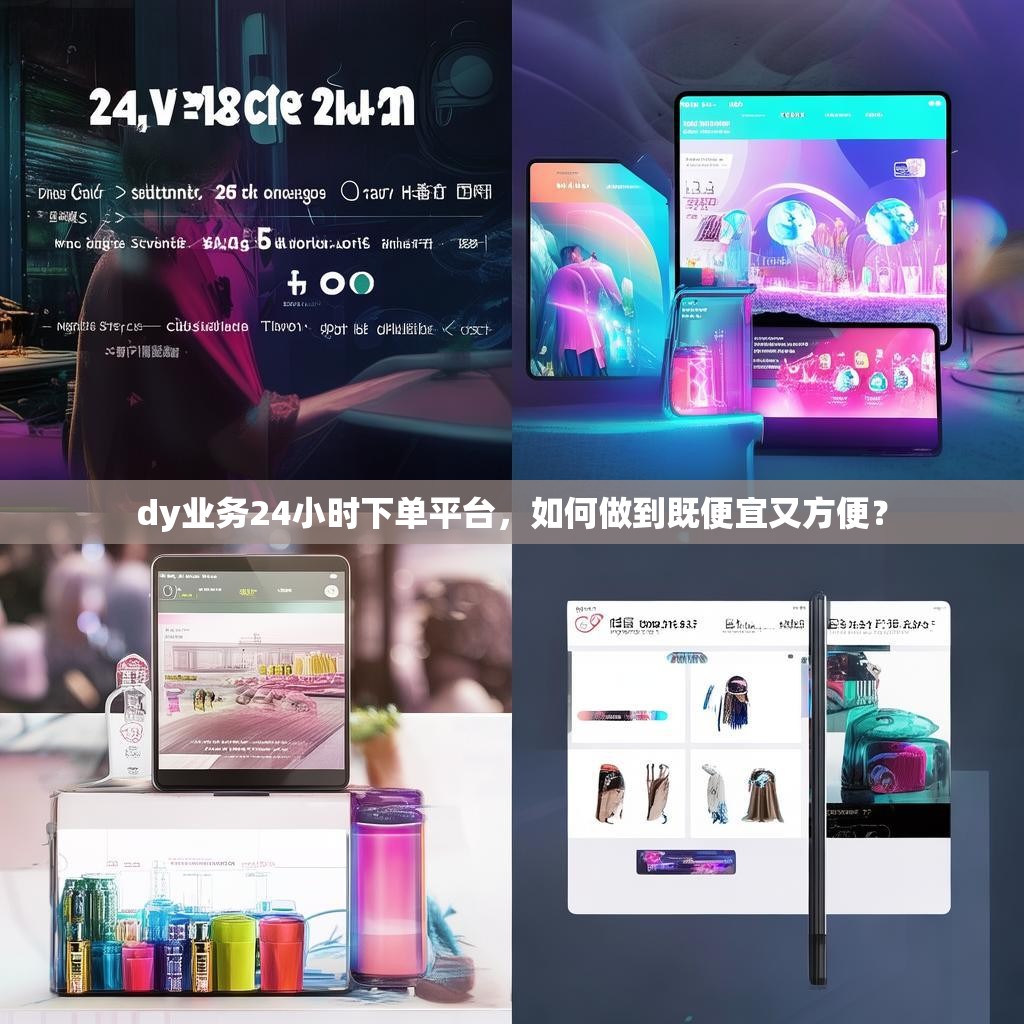 dy业务24小时下单平台,如何做到既便宜又方便?