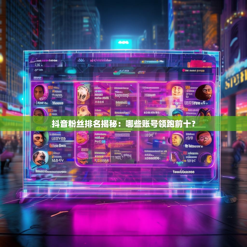 <strong><mark>抖音</mark></strong>粉丝排名揭秘：哪些账号领跑前十？