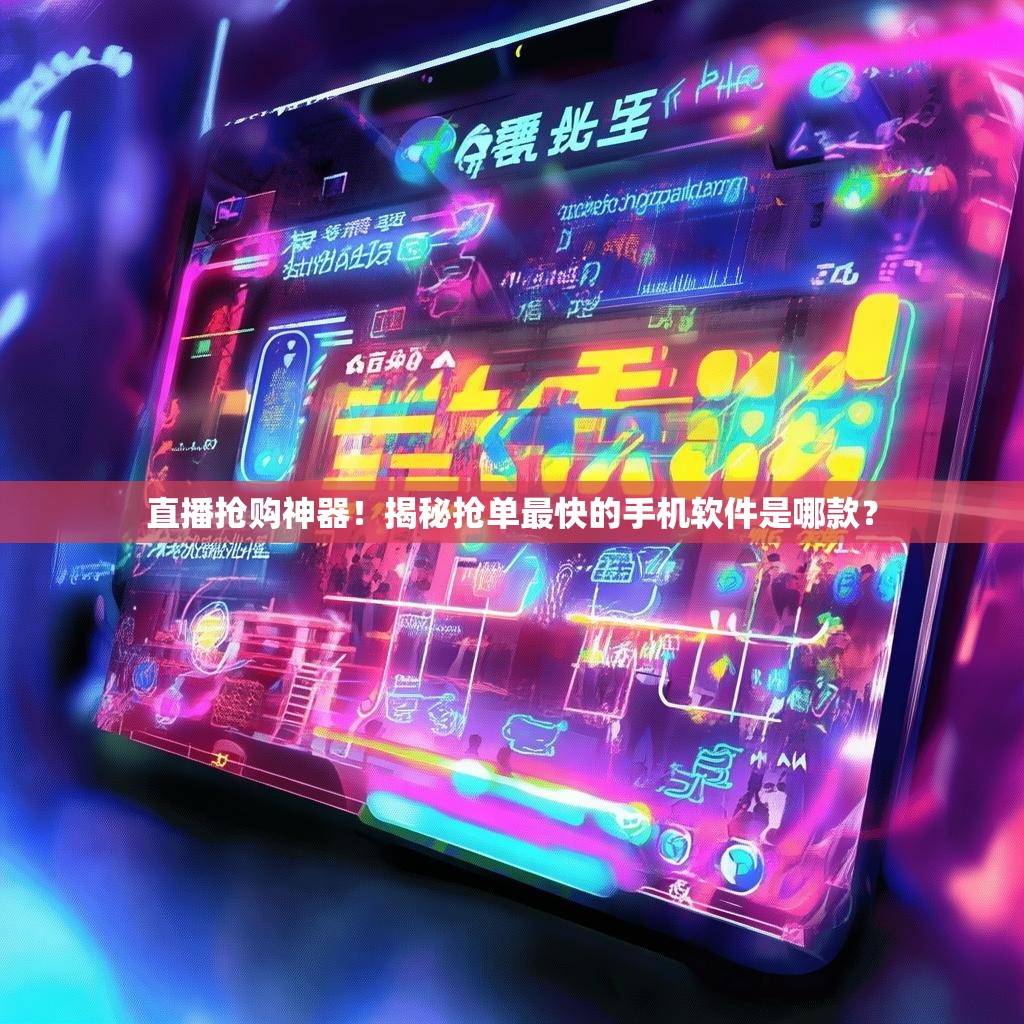 直播抢购神器！揭秘抢单最快的手机软件是哪款？