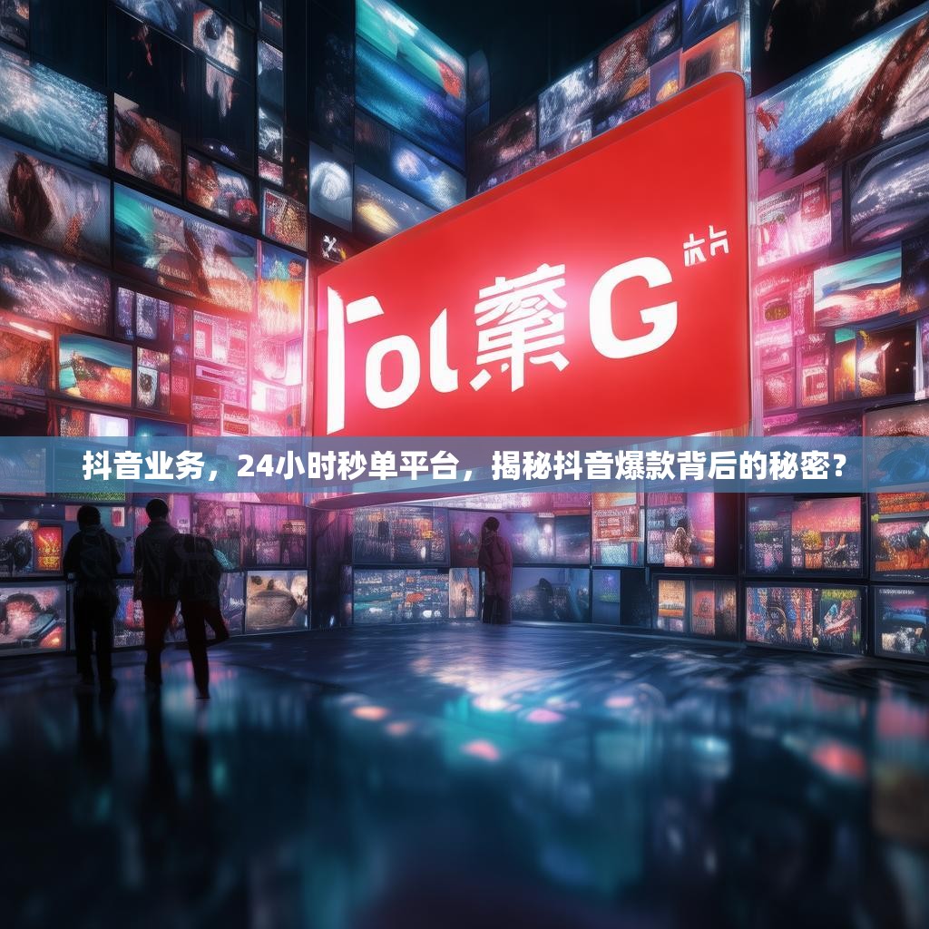 抖音业务,24小时秒单平台,揭秘抖音爆款背后的秘密?