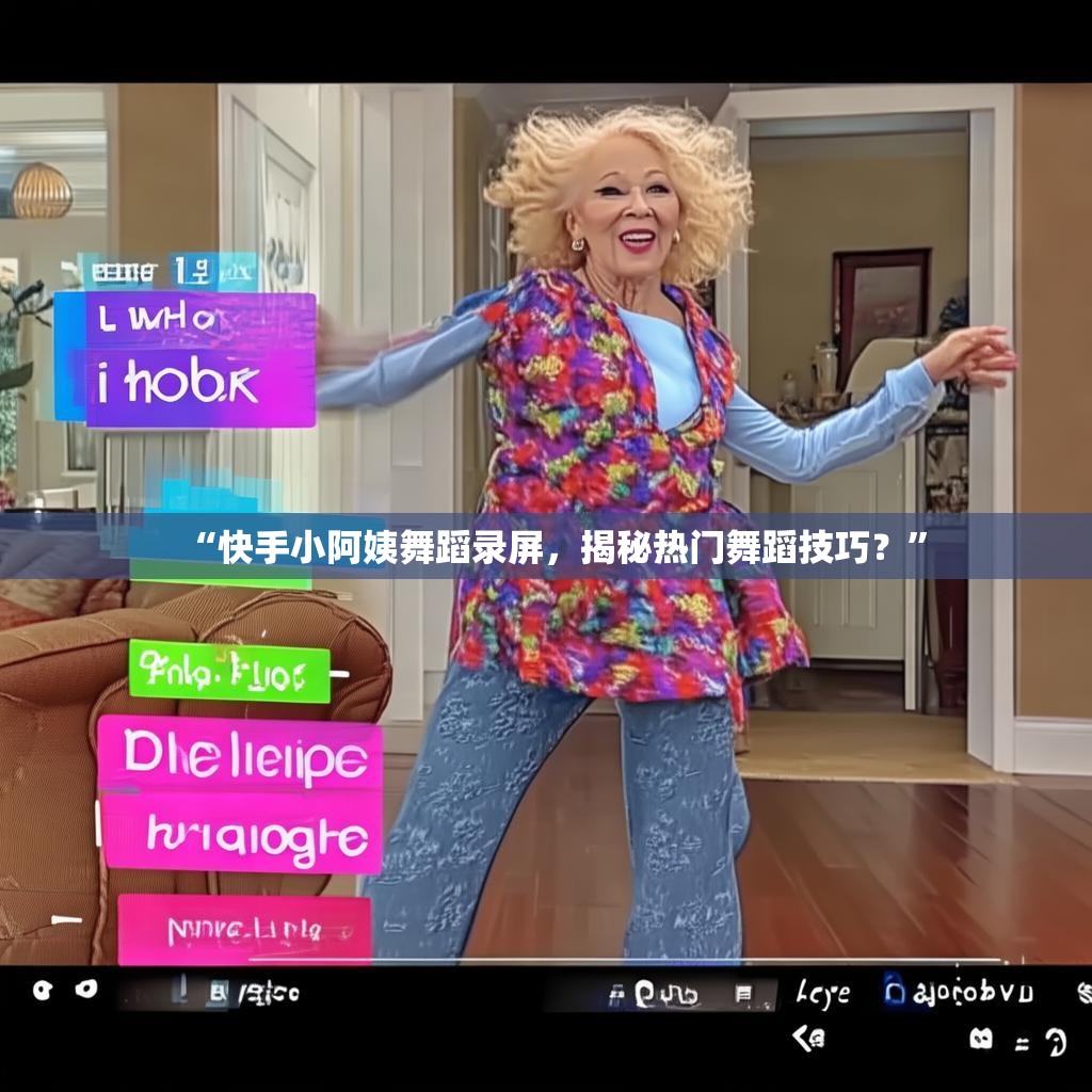 “快手小阿姨舞蹈录屏，揭秘热门舞蹈技巧？”