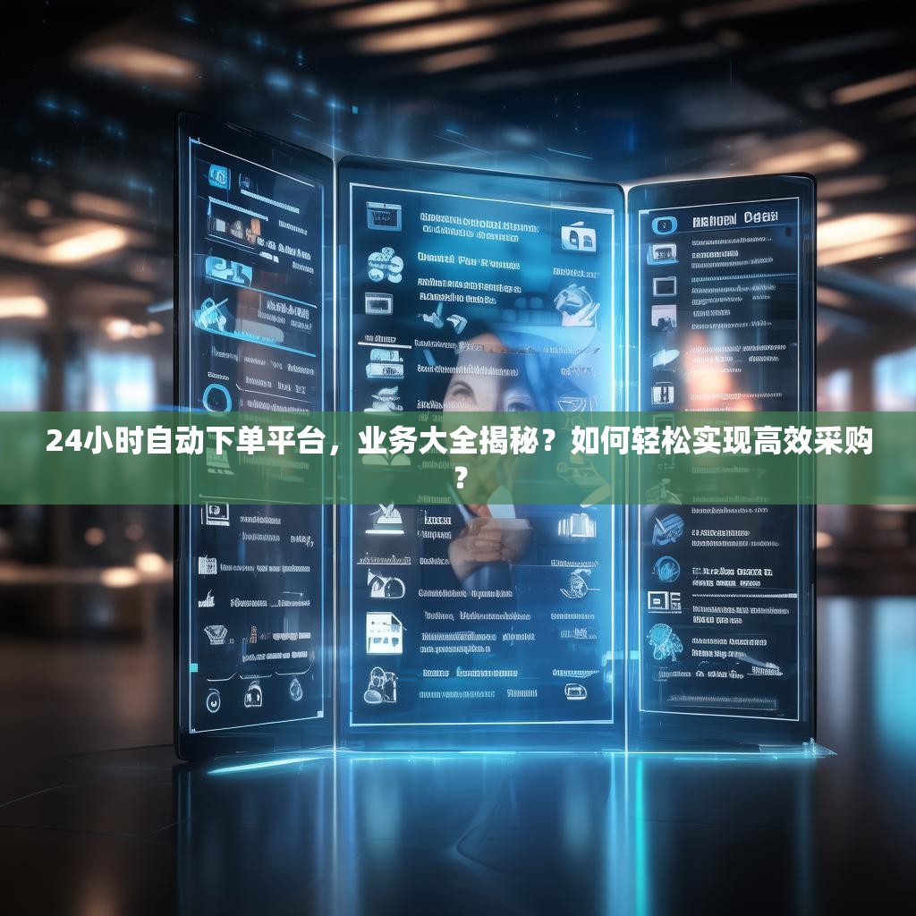 详细阅读:24小时自动下单平台,业务大全揭秘?如何轻松实现高效采购? 24小时自动下单平台,业务大全揭秘?如何轻松实现高效采购?