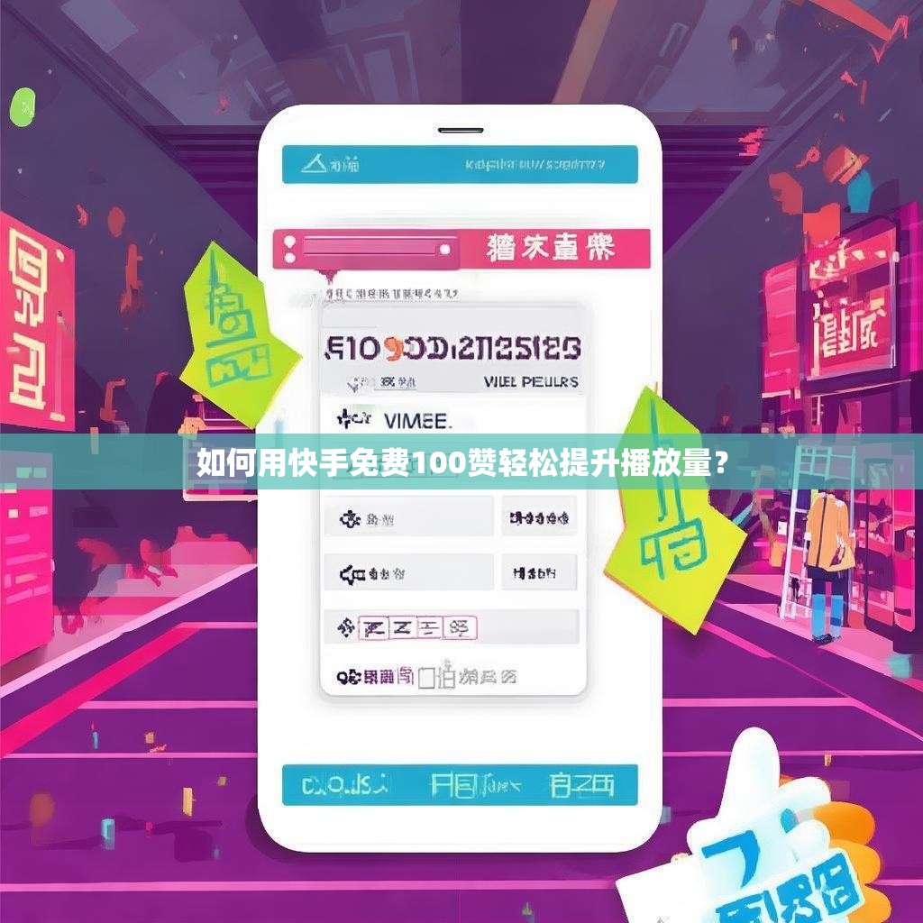 如何用快手免费100赞轻松提升播放量?