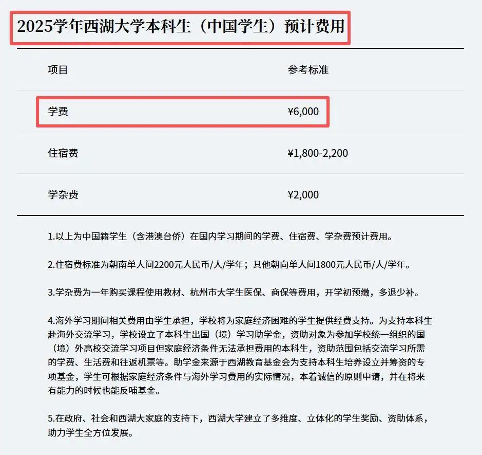 西湖大学学费标准引热议!中外学生学费差距为何如此大?