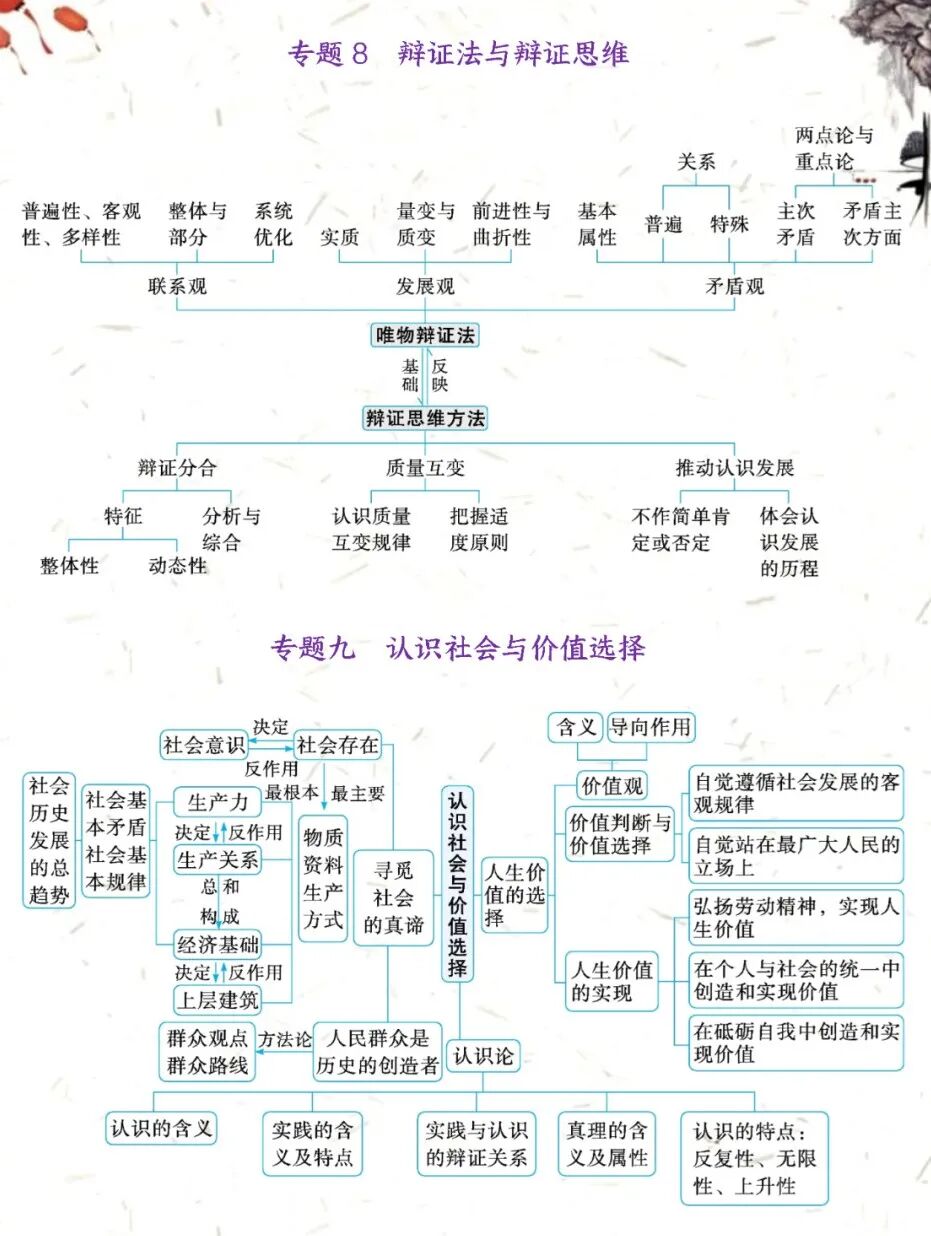 2024年高考政治二轮复习指导:四个专题化复习要点